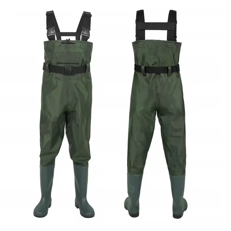 Forageattic Waterproof Fishing Waders with Boots – Chest-Length