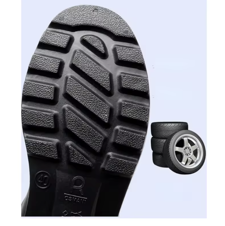 Men’s Waterproof Work Rain Boots – Tall Protective Rubber Boots